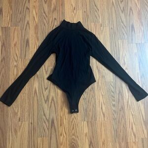 Fashion Nova Black Long Sleeve Bodysuit